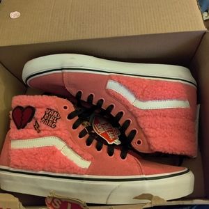 Vans high top furry high top 8.5 womens